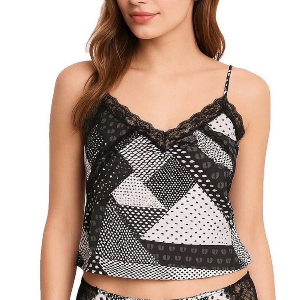 Victoria’s Secret lace patchwork cami size medium
